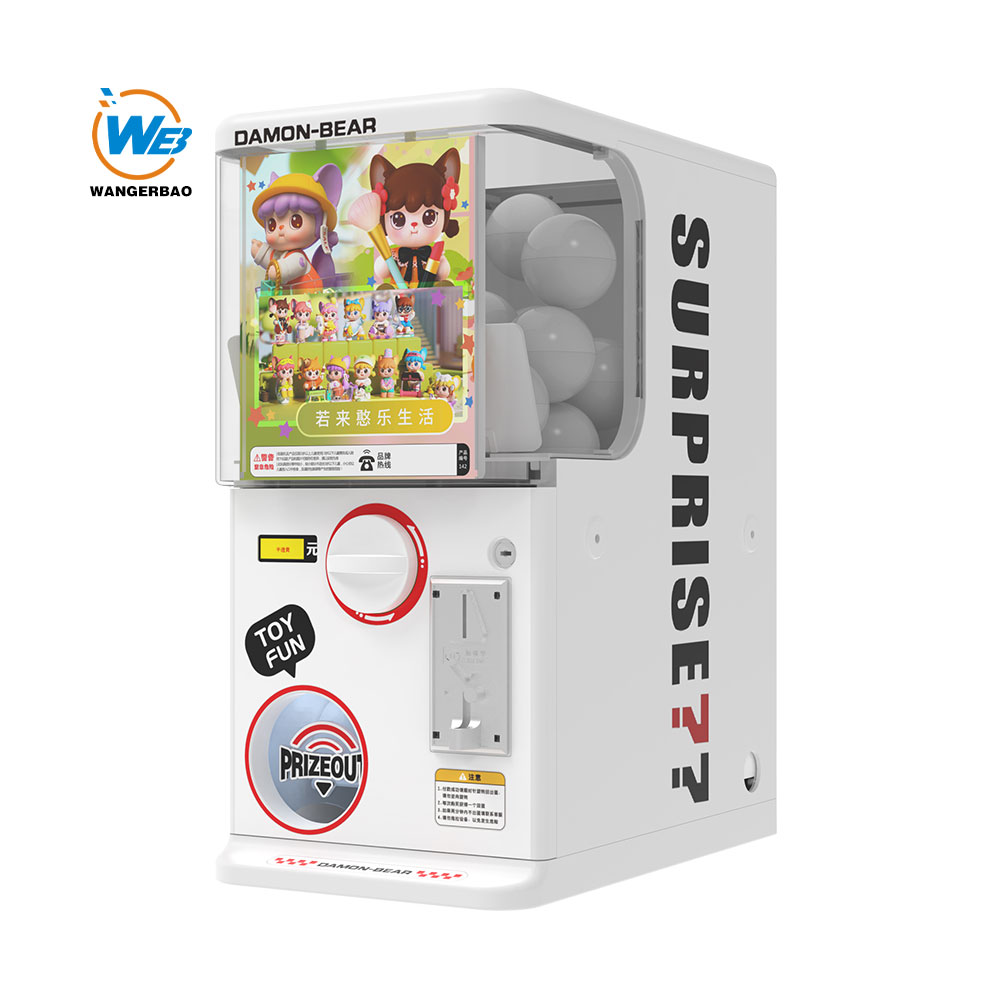 Mini Gashapon Machine DAMON BEAR Plastic Gacha Capsule Vending Machine-WANGERBAO
