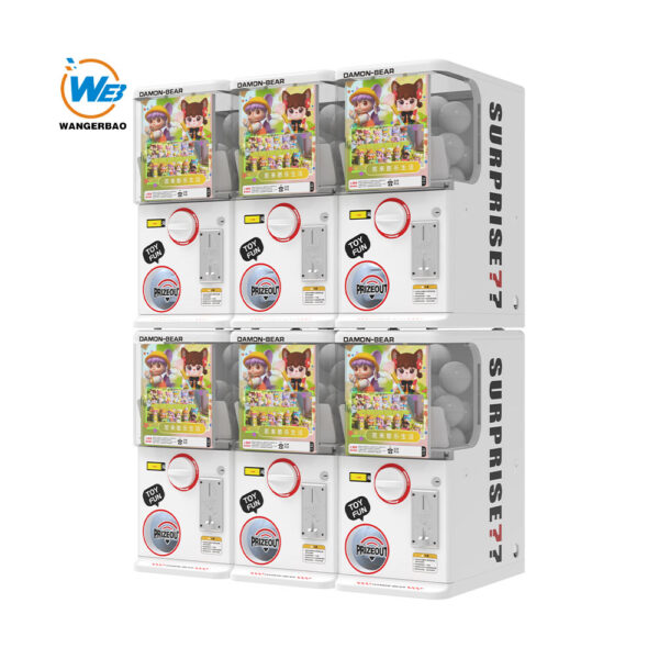 Mini Gashapon Machine DAMON BEAR Plastic Gacha Capsule Vending Machine