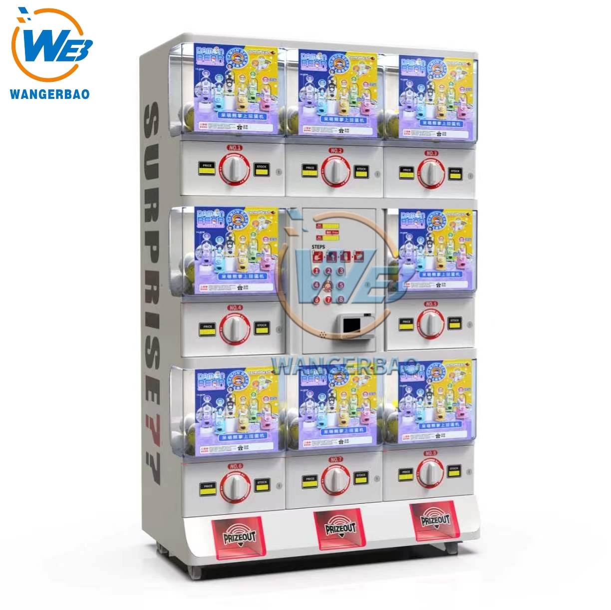 Midsize Gashapon Machine Metal Gacha with One Payment Central Capsule Vending Ma &hellip;