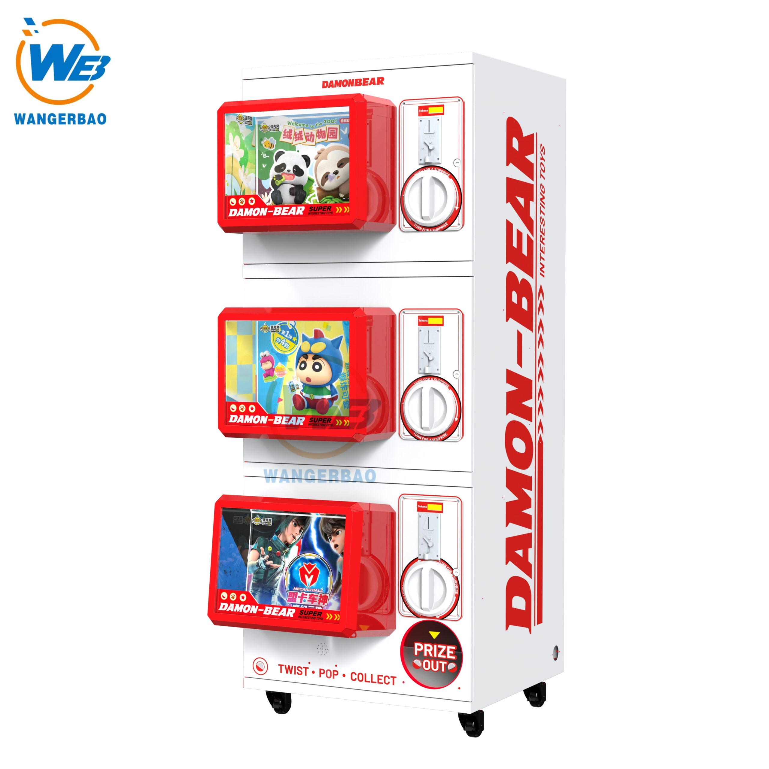 Capsule Toys Machine 2026 MAX Triple-deck Gacha Gachapon Machine for 120-150mm-W &hellip;