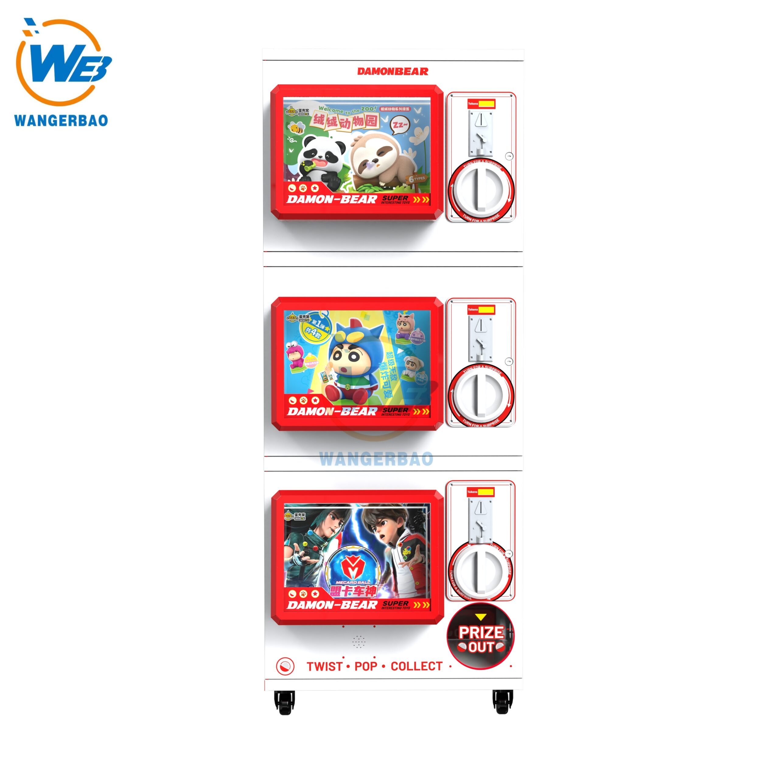 new triple-deck 12-15cm gacha machine-2