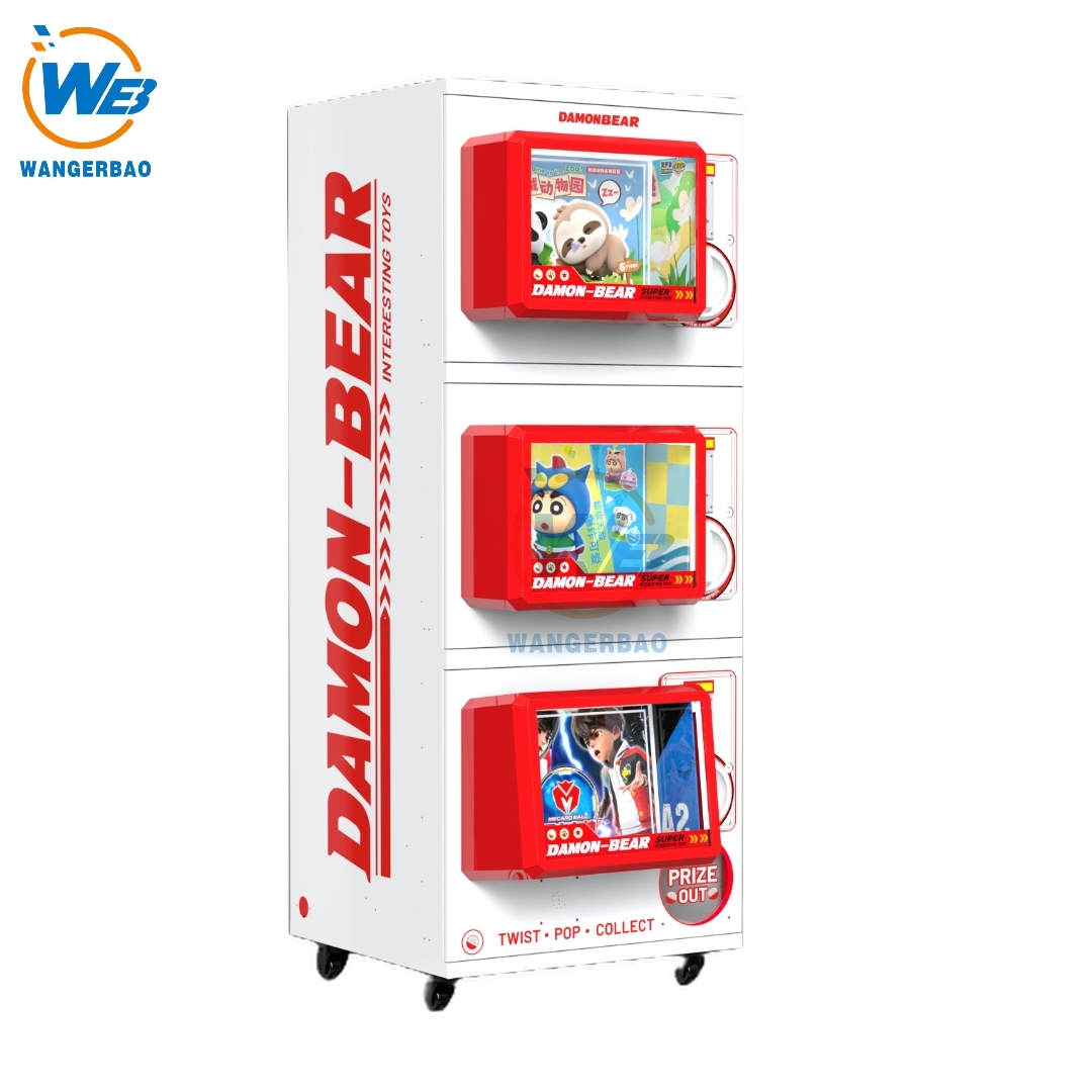 new triple-deck 12-15cm gacha machine-3
