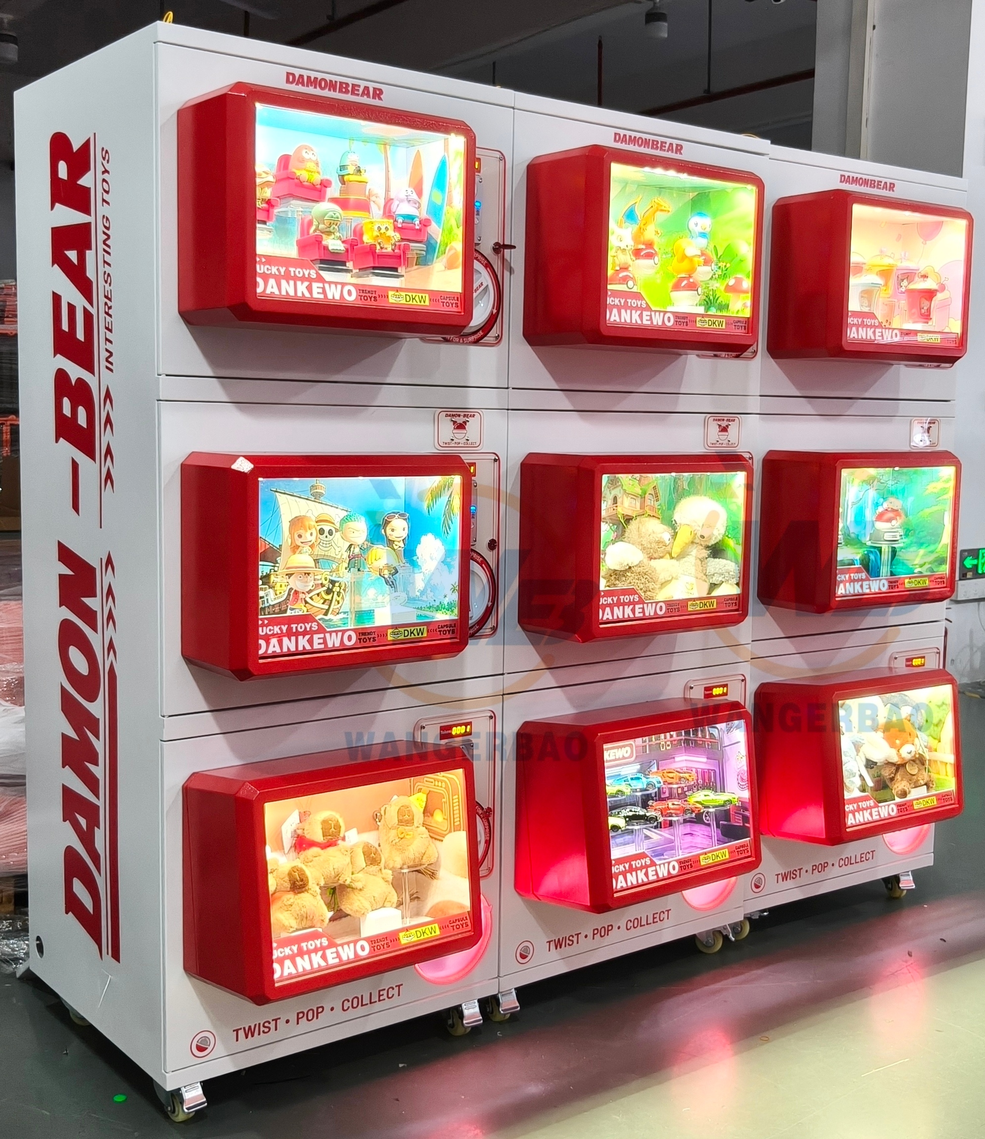 new triple-deck 12-15cm gacha machine-6