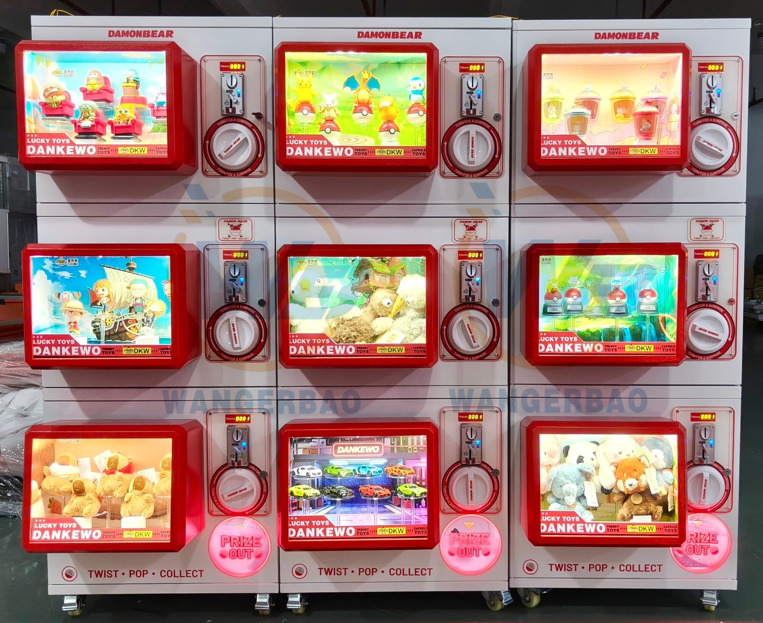 new triple-deck 12-15cm gacha machine-8